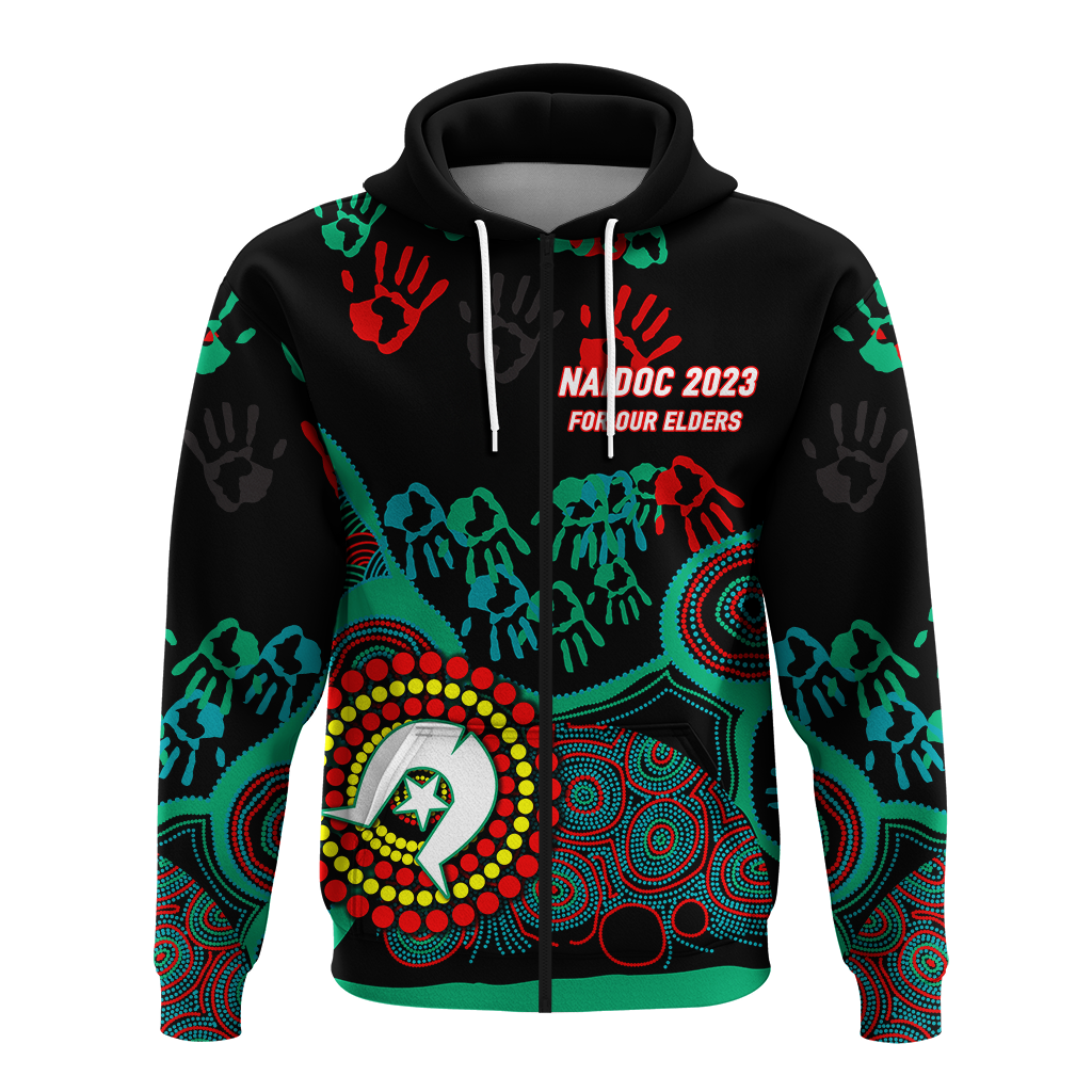 (Custom Personalised) NAIDOC Week 2023 Aboriginal Art For Our Elders Hoodie - LT12 - Vibe Hoodie Shop