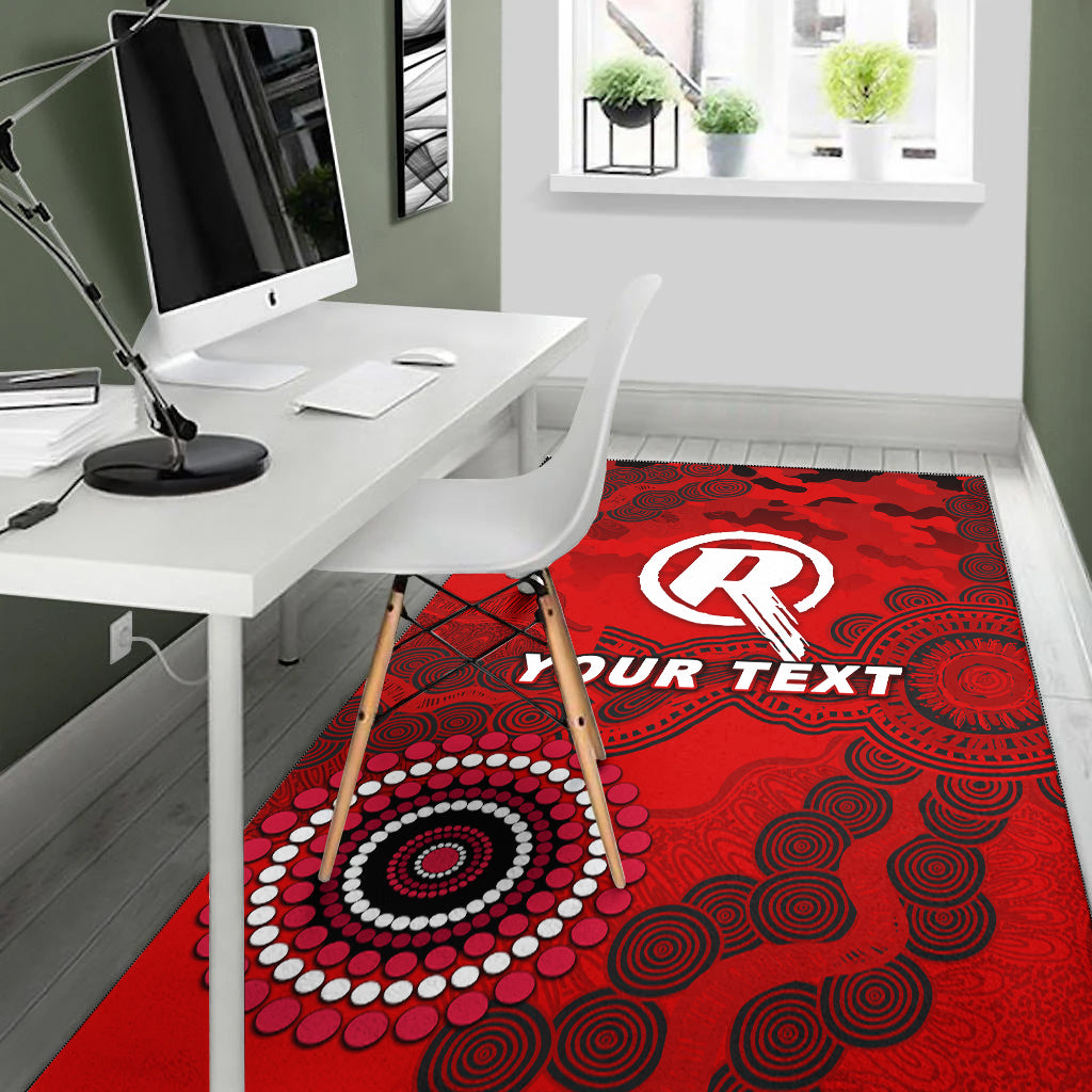 (Custom Personalised) Melbourne Renegades ANZAC Day Aboriginal Area Rug - - Vibe Hoodie Shop