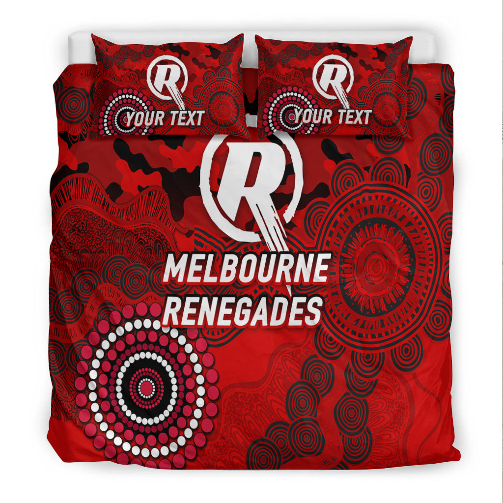 (Custom Personalised) Melbourne Renegades ANZAC Day Aboriginal Bedding Set - - Vibe Hoodie Shop
