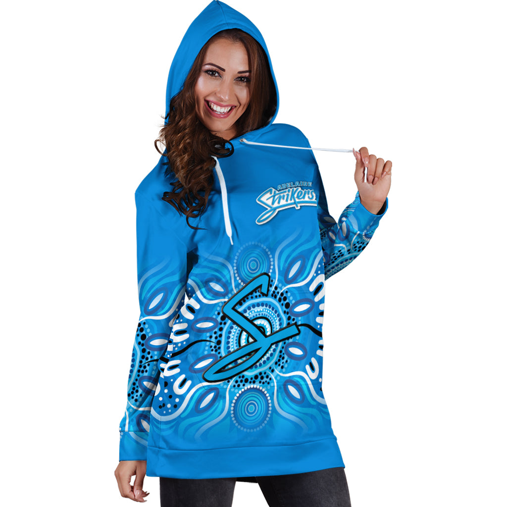 (Custom Personalised) Adelaide Strikers Aboriginal Cricket 2022 Hoodie Dress - - Vibe Hoodie Shop