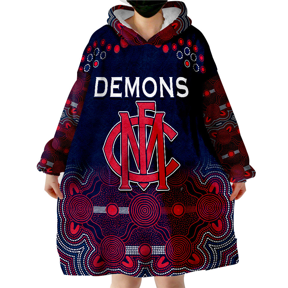 Demons Indigenous Premiers 2022 Champion Wearable Blanket Hoodie - Vibe Hoodie Shop