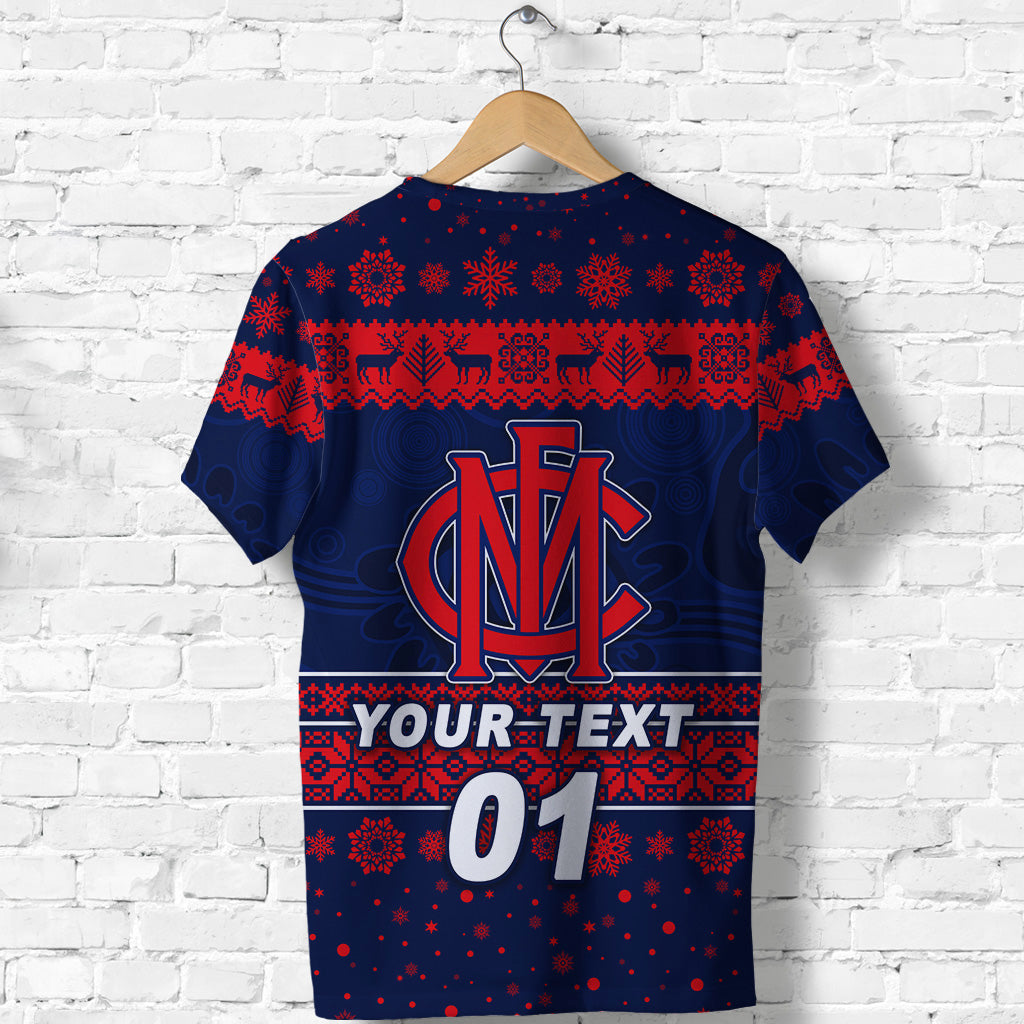 (Custom Personalised) Melbourne Demons T shirt Christmas Simple Style - Vibe Hoodie Shop