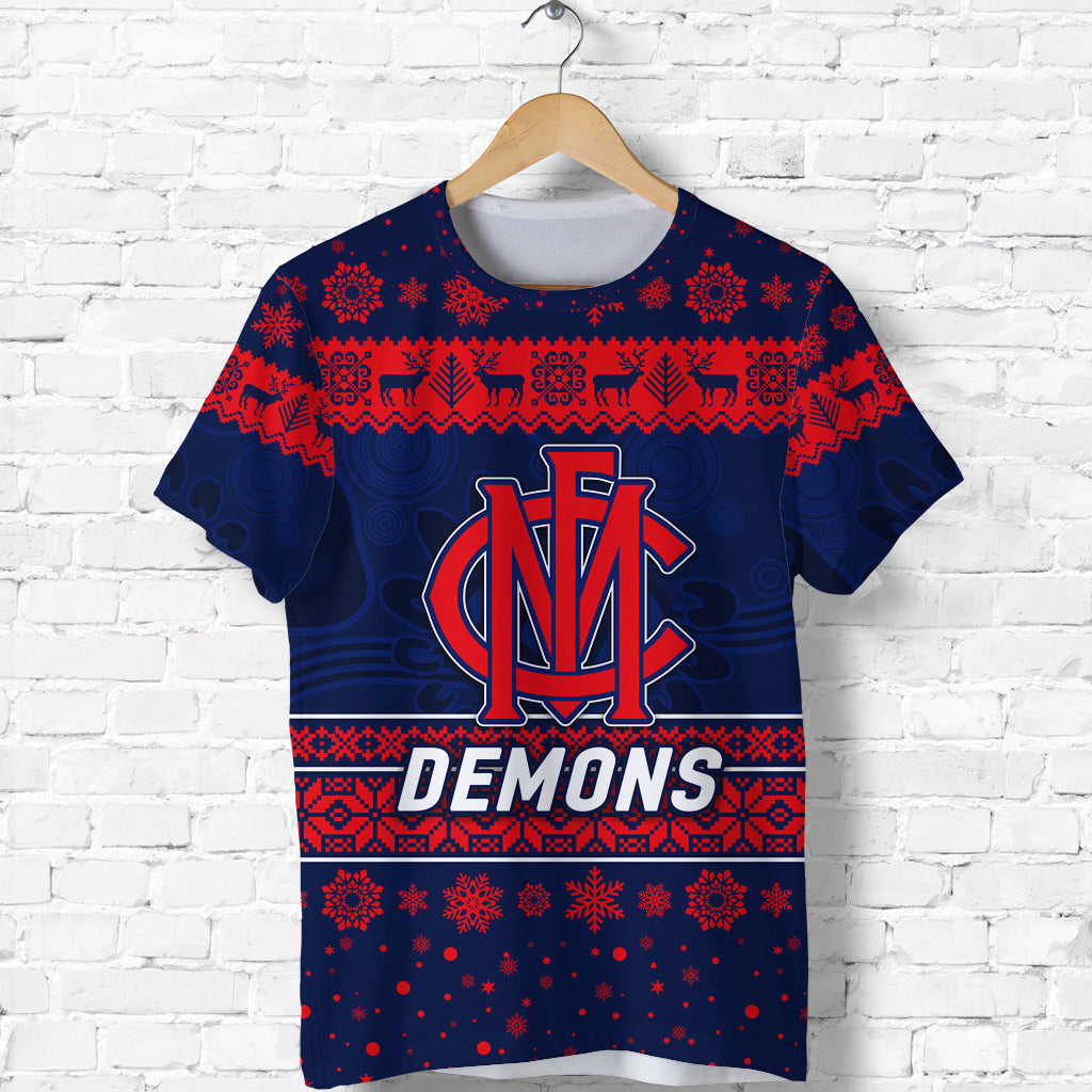 Melbourne Demons T shirt Christmas Simple Style - Vibe Hoodie Shop