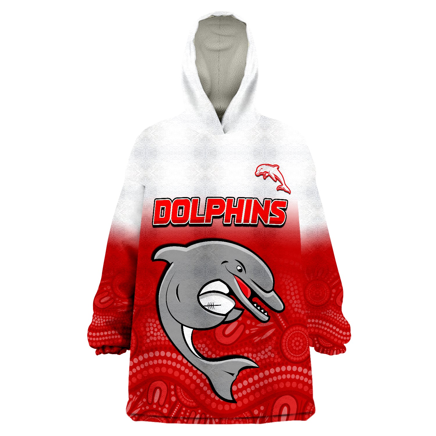 Dolphins Rugby Aboriginal Polo Shirt 75th Anniversary Start Now Wearable Blanket Hoodie - Vibe Hoodie Shop