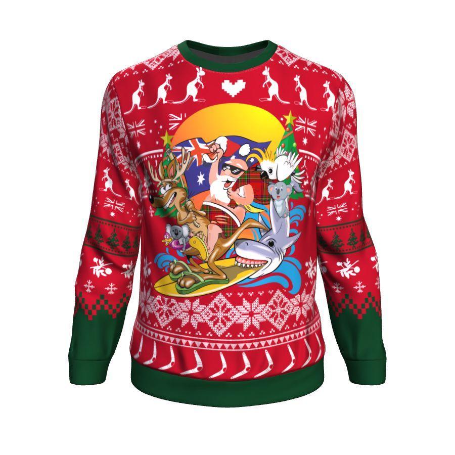Australia Christmas Sweater - Santa Claus Shirt Merry Christmas - Vibe Hoodie Shop