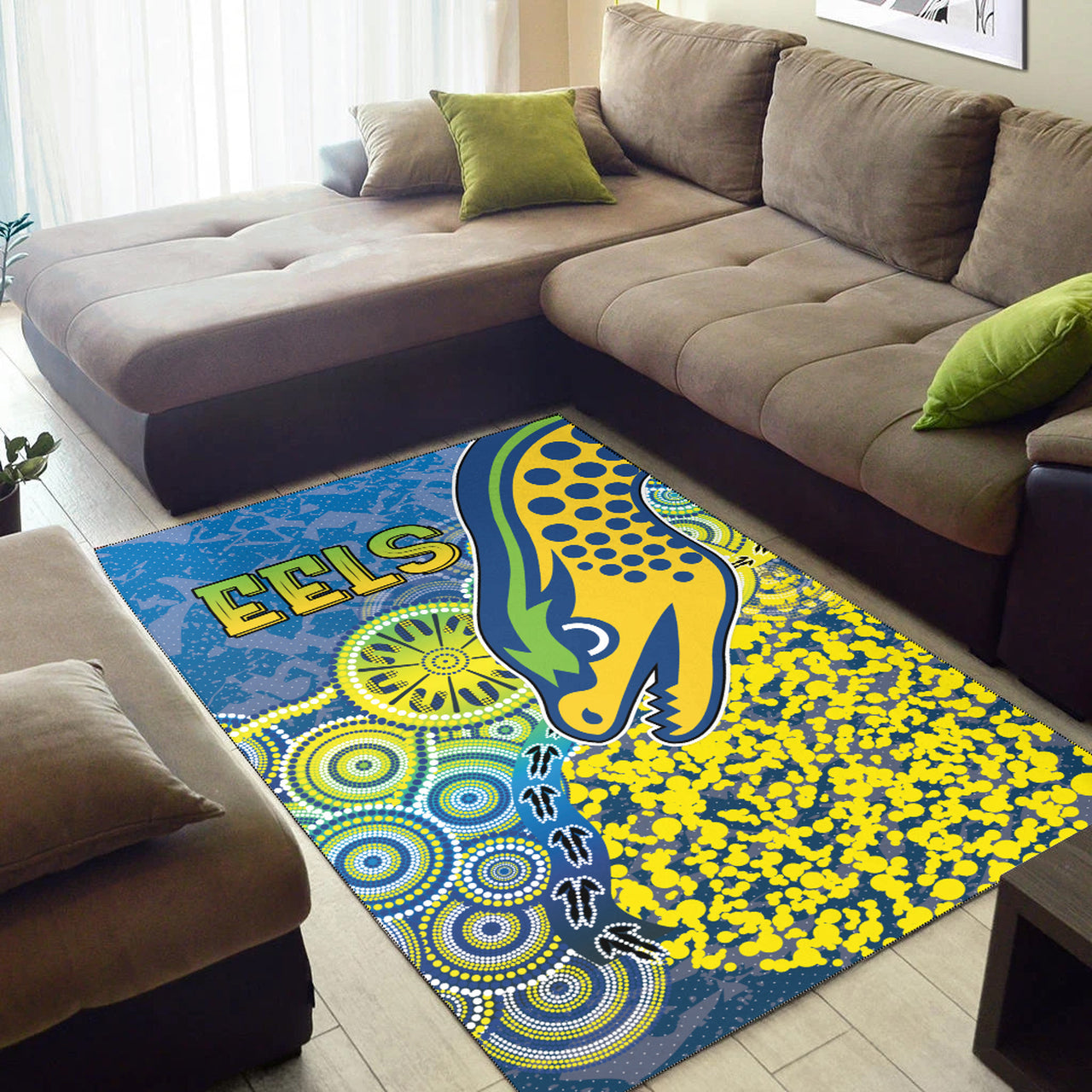 Eels Rugby Area Rug - Custom Super Eels Area Rug RLT13 - Vibe Hoodie Shop