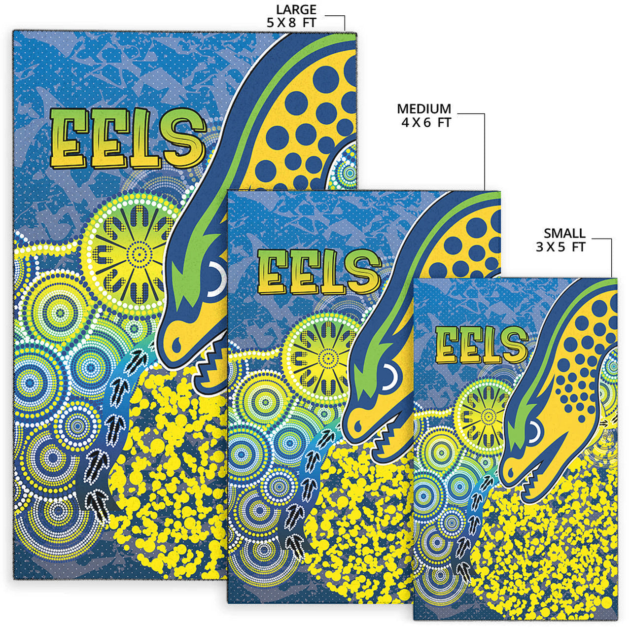 Eels Rugby Area Rug - Custom Super Eels Area Rug RLT13 - Vibe Hoodie Shop