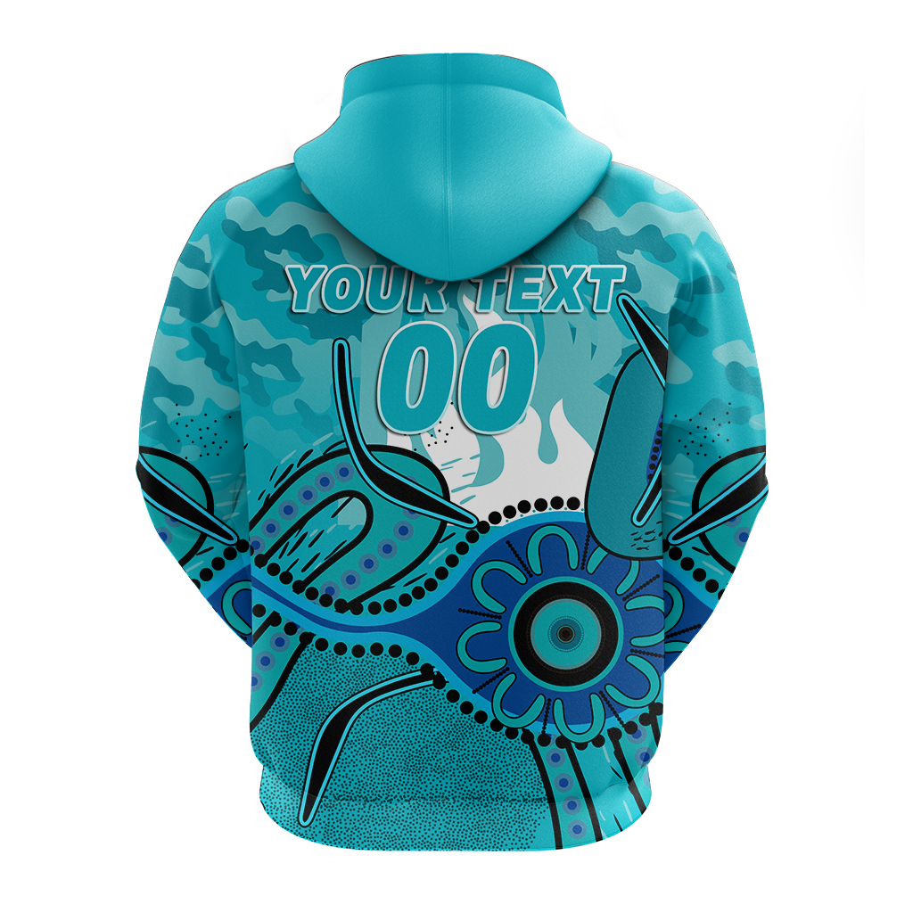 (Custom Personalised) Brisbane Heat Cricket ANZAC Day Aboriginal Hoodie - LT12 - Vibe Hoodie Shop