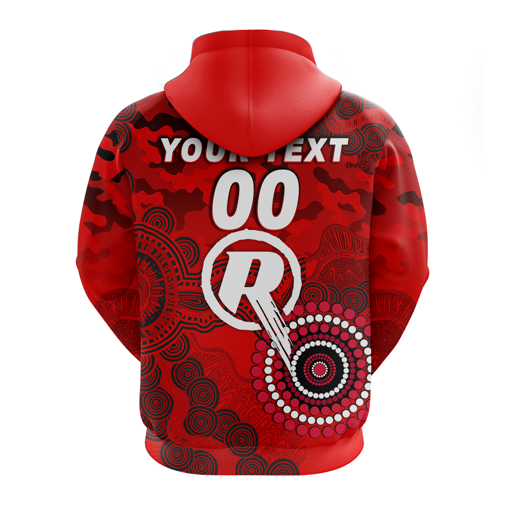 (Custom Personalised) Melbourne Renegades ANZAC Day Aboriginal Hoodie - LT12 - Vibe Hoodie Shop