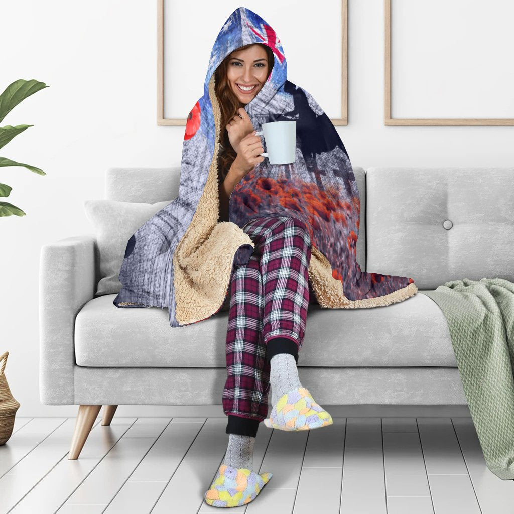 custom-text-anzac-day-hooded-blanket-lest-we-forget-vintage-poppies