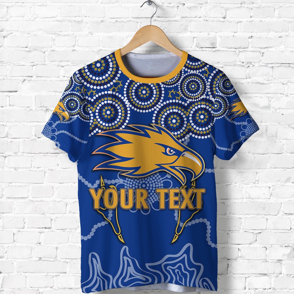 (Custom Personalised) Eagles Indigenous T shirt West Coast - Vibe Hoodie Shop