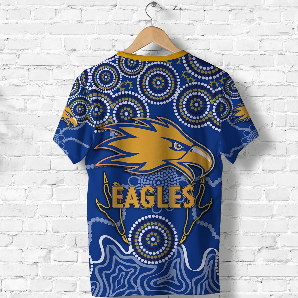 (Custom Personalised) Eagles Indigenous T shirt West Coast - Vibe Hoodie Shop