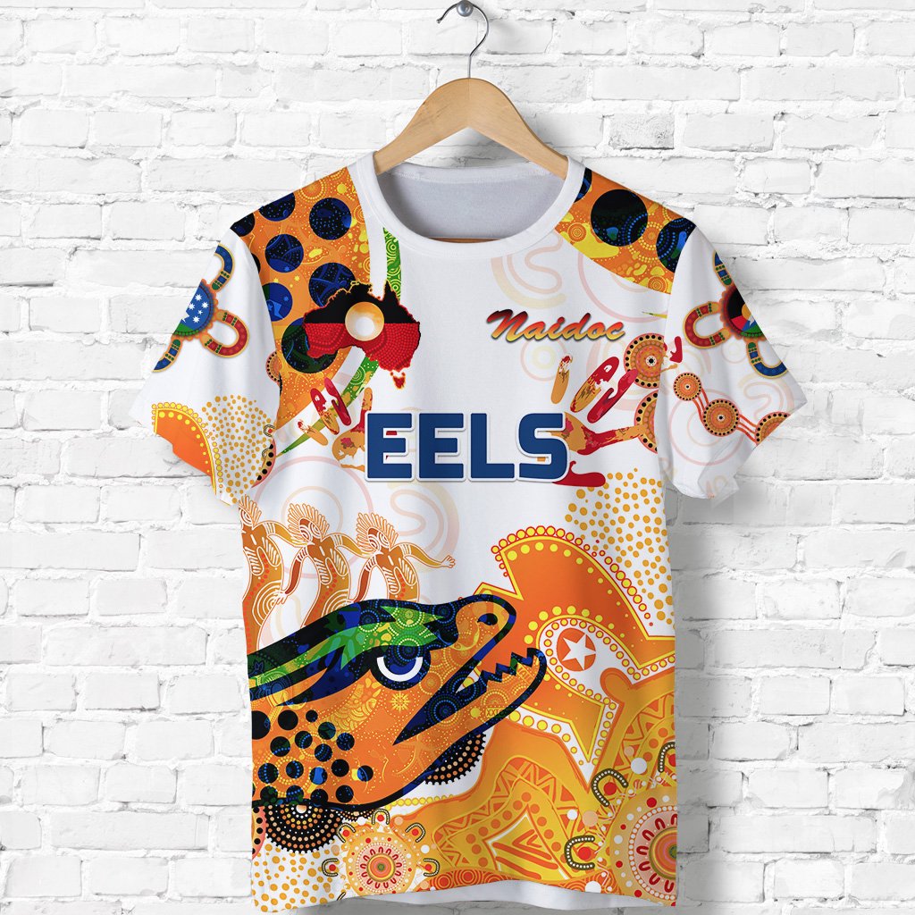 (Custom Personalised) Parramatta T shirt Eels Indigenous NAIDOC Heal Country! Heal Our Nation - White, Custom Text And Number - Vibe Hoodie Shop