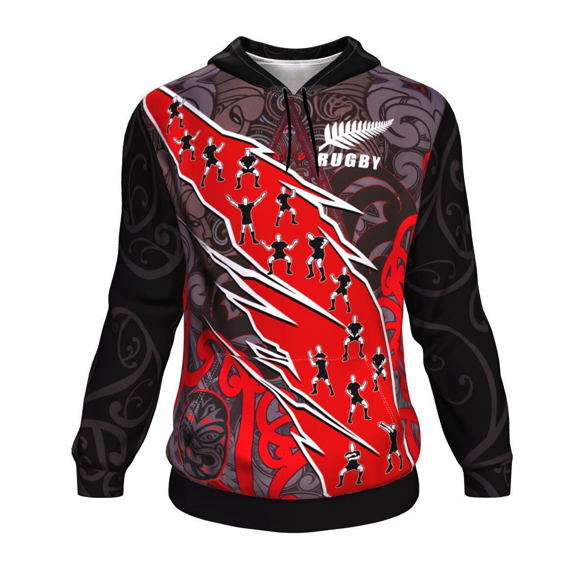 New Zealand Maori Rugby Hoodie - Vibe Hoodie Shop