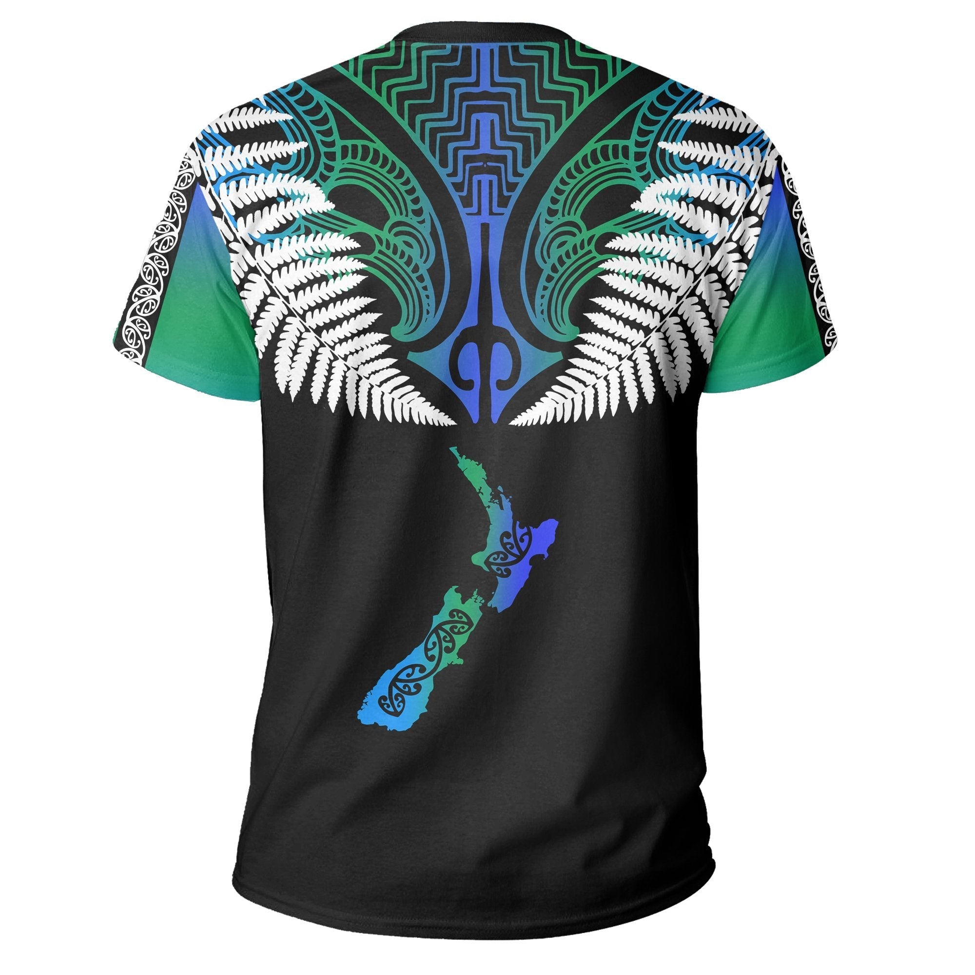 New Zealand Maori T shirt, Silver Fern Poutama Shirt - Vibe Hoodie Shop