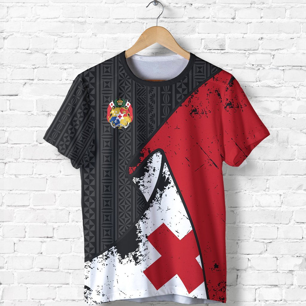 Tonga Grunge Flag T shirt - Vibe Hoodie Shop