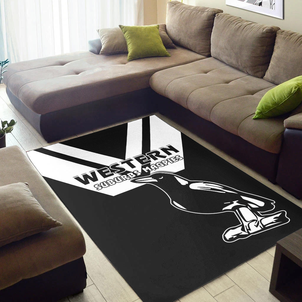 Western Suburbs Magpies Area Rug the One and Only - Vibe Hoodie Shop