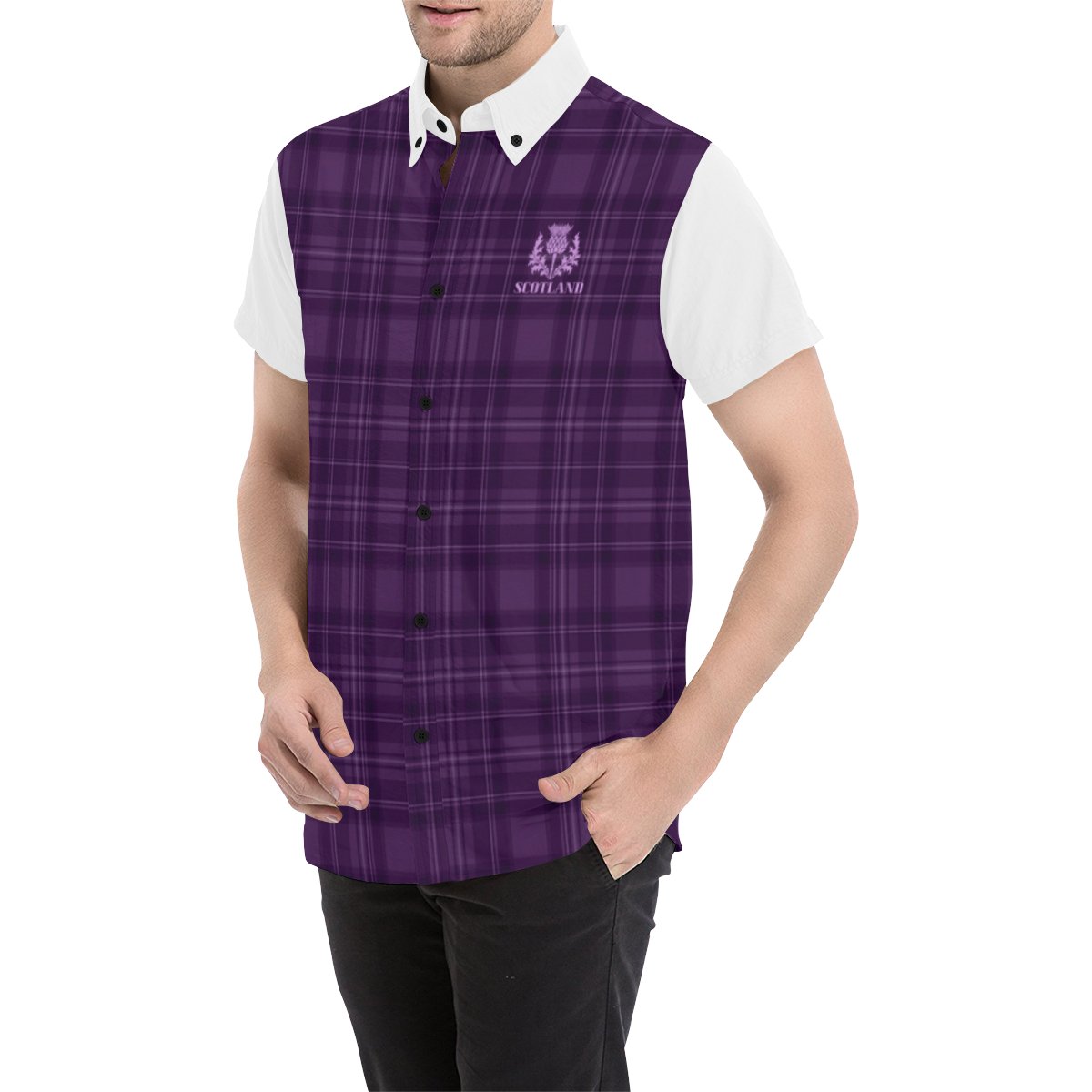 Scotland Shirt - Special Purple Thistle - Vibe Hoodie Shop