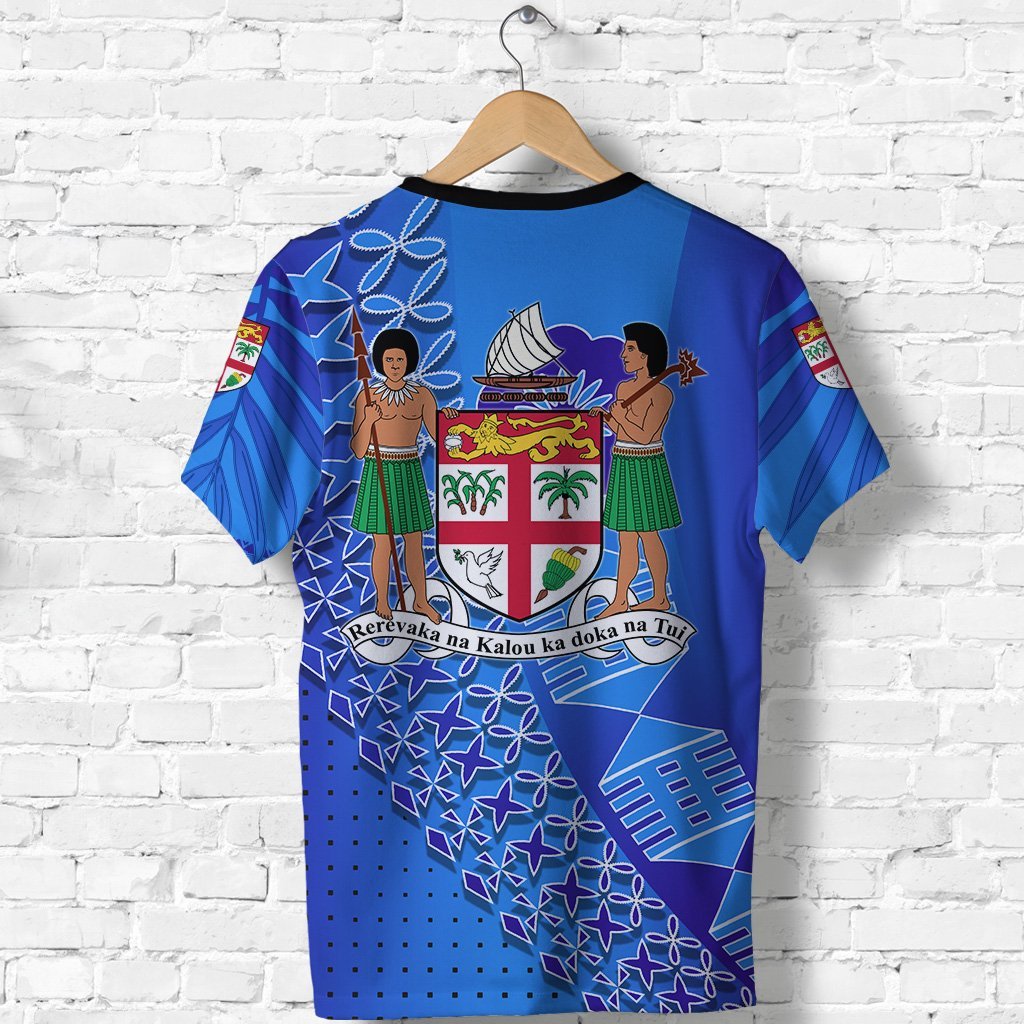 Fiji Drua T shirt Tapa - Vibe Hoodie Shop