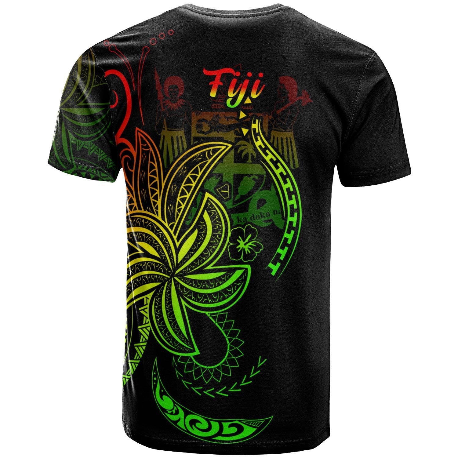 Fiji T shirt - Country Code With Seal - Vibe Hoodie Shop