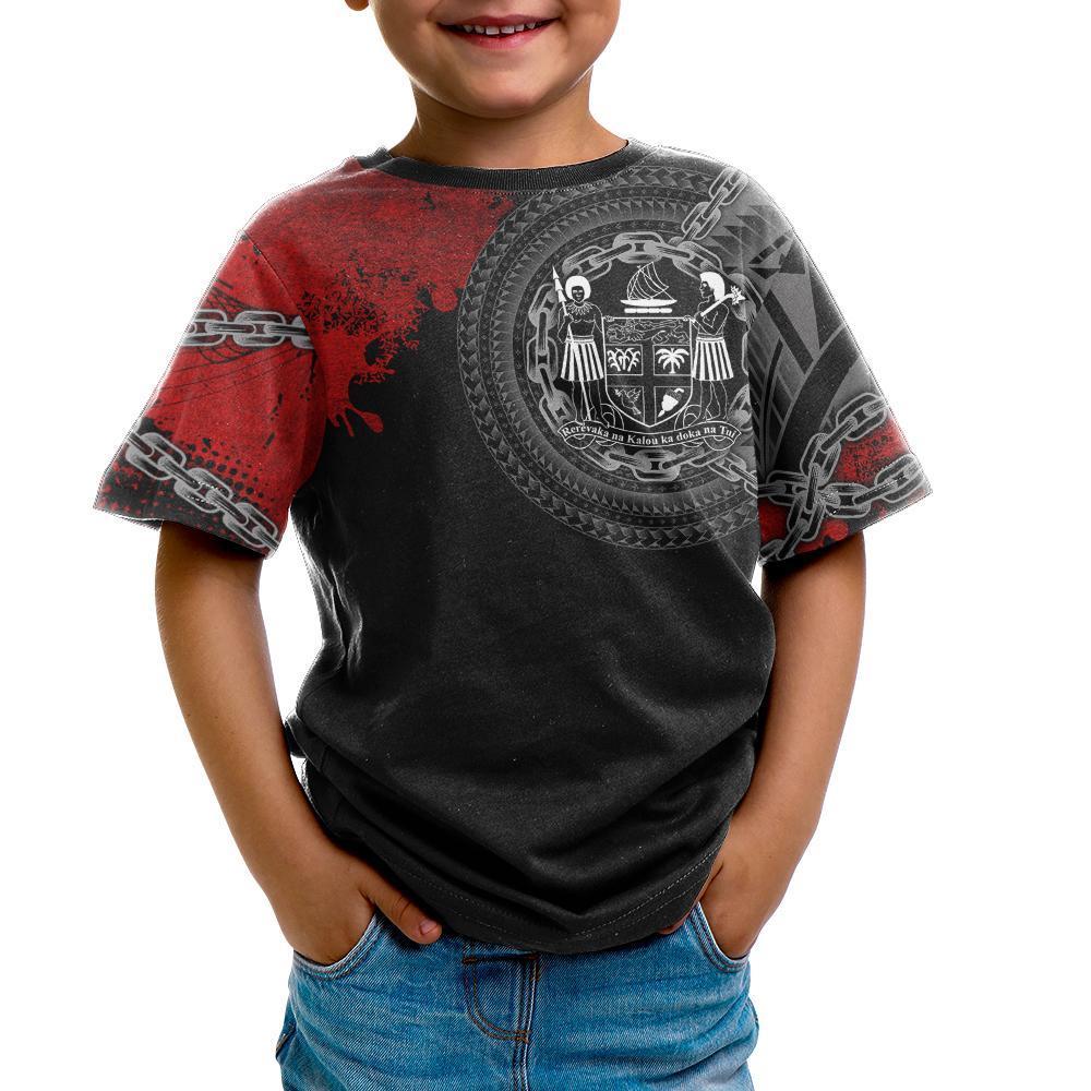 Fiji Polynesian T shirt - Polynesian Chain Style - Vibe Hoodie Shop