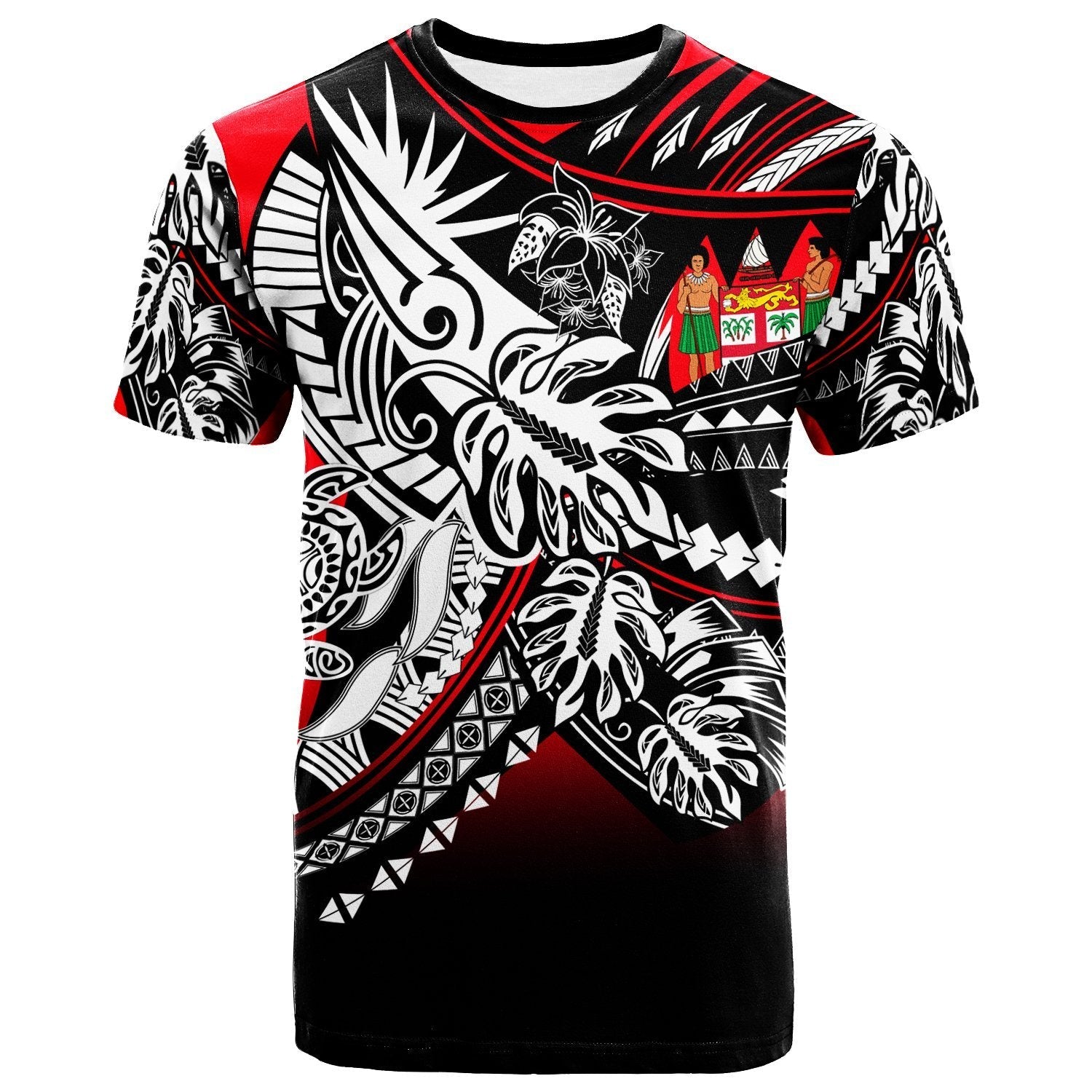 Fiji T shirt - Tribal Jungle Pattern - Vibe Hoodie Shop