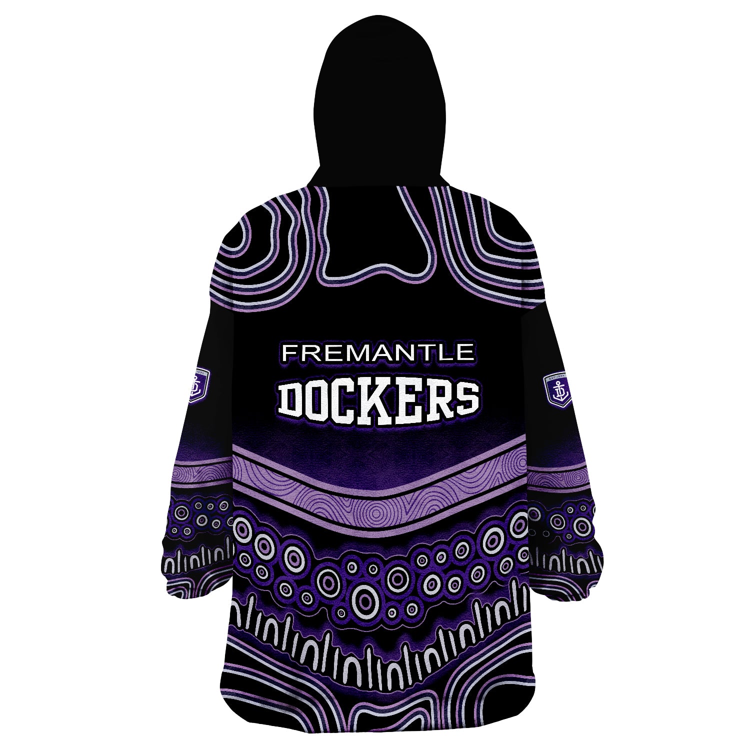 Fremantle Dockers Freo Indigenous Style Wearable Blanket Hoodie - Vibe Hoodie Shop