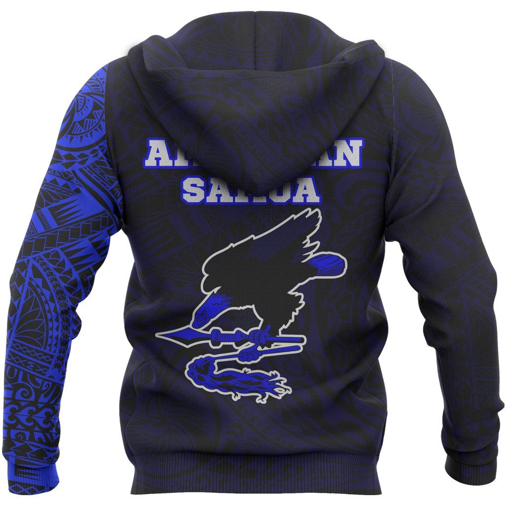 American Samoa In My Heart Polynesian Hoodie Blue - Vibe Hoodie Shop