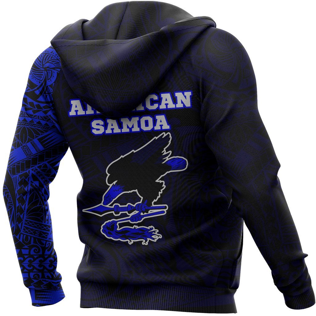 American Samoa In My Heart Polynesian Hoodie Blue - Vibe Hoodie Shop