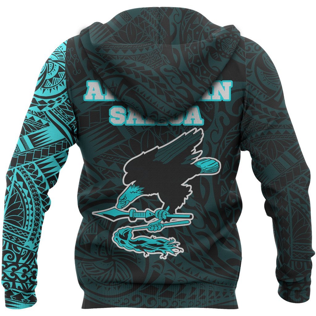 American Samoa In My Heart Polynesian Hoodie Blue - Vibe Hoodie Shop