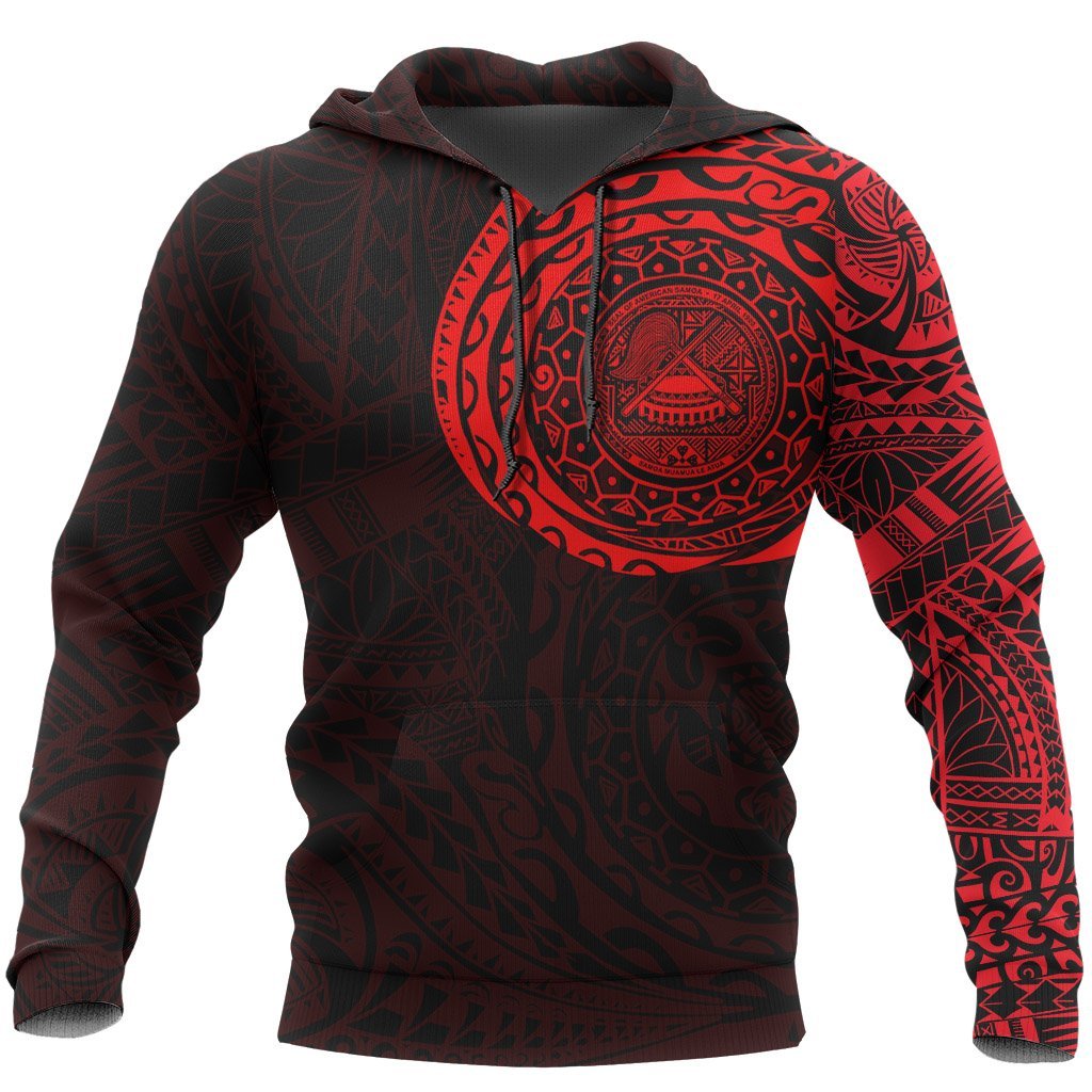 American Samoa In My Heart Polynesian Hoodie Red - Vibe Hoodie Shop