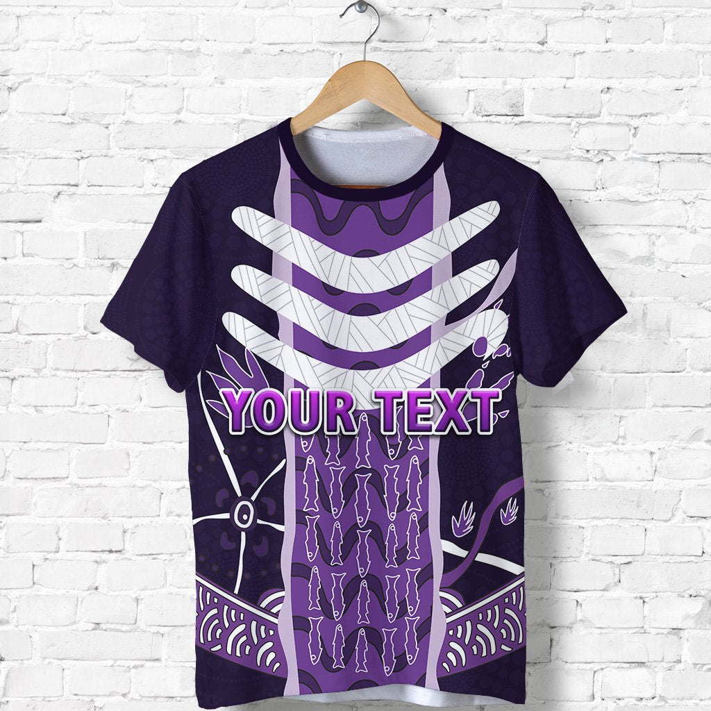 (Custom Personalised) Fremantle T shirt Dockers Simple Indigenous Freo - Vibe Hoodie Shop