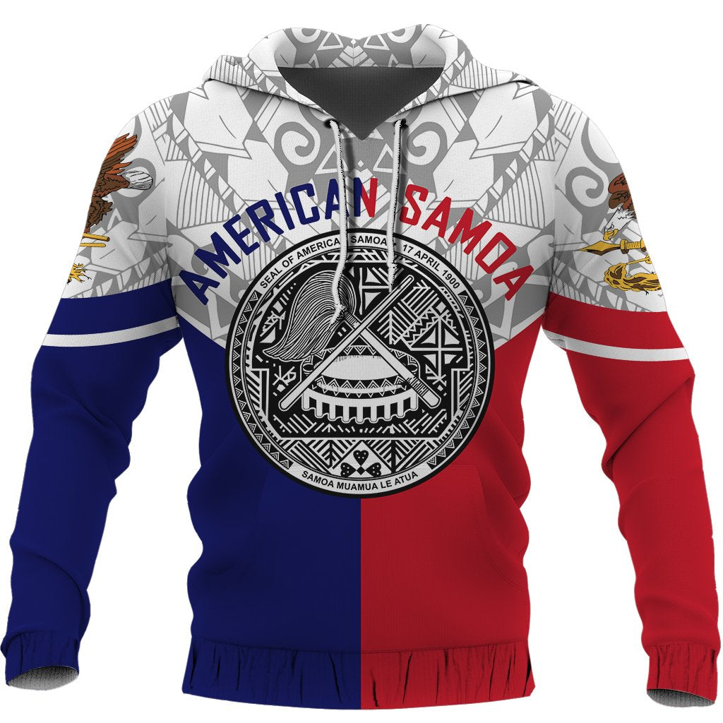 American Samoa Flag Hoodie - Semicircle - Vibe Hoodie Shop