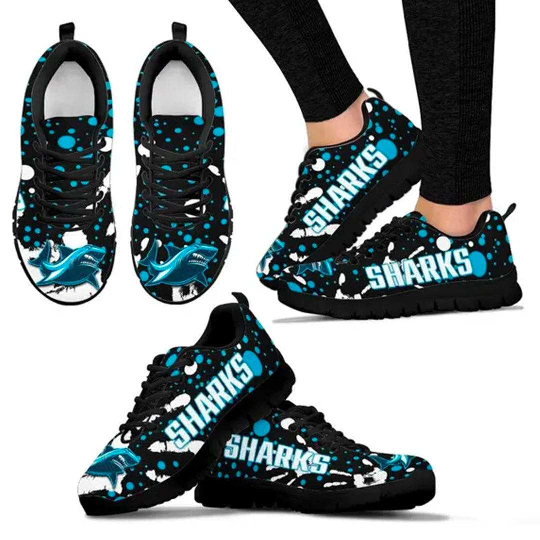 Sharks Indigenous Sneakers Minimalism Version - Vibe Hoodie Shop