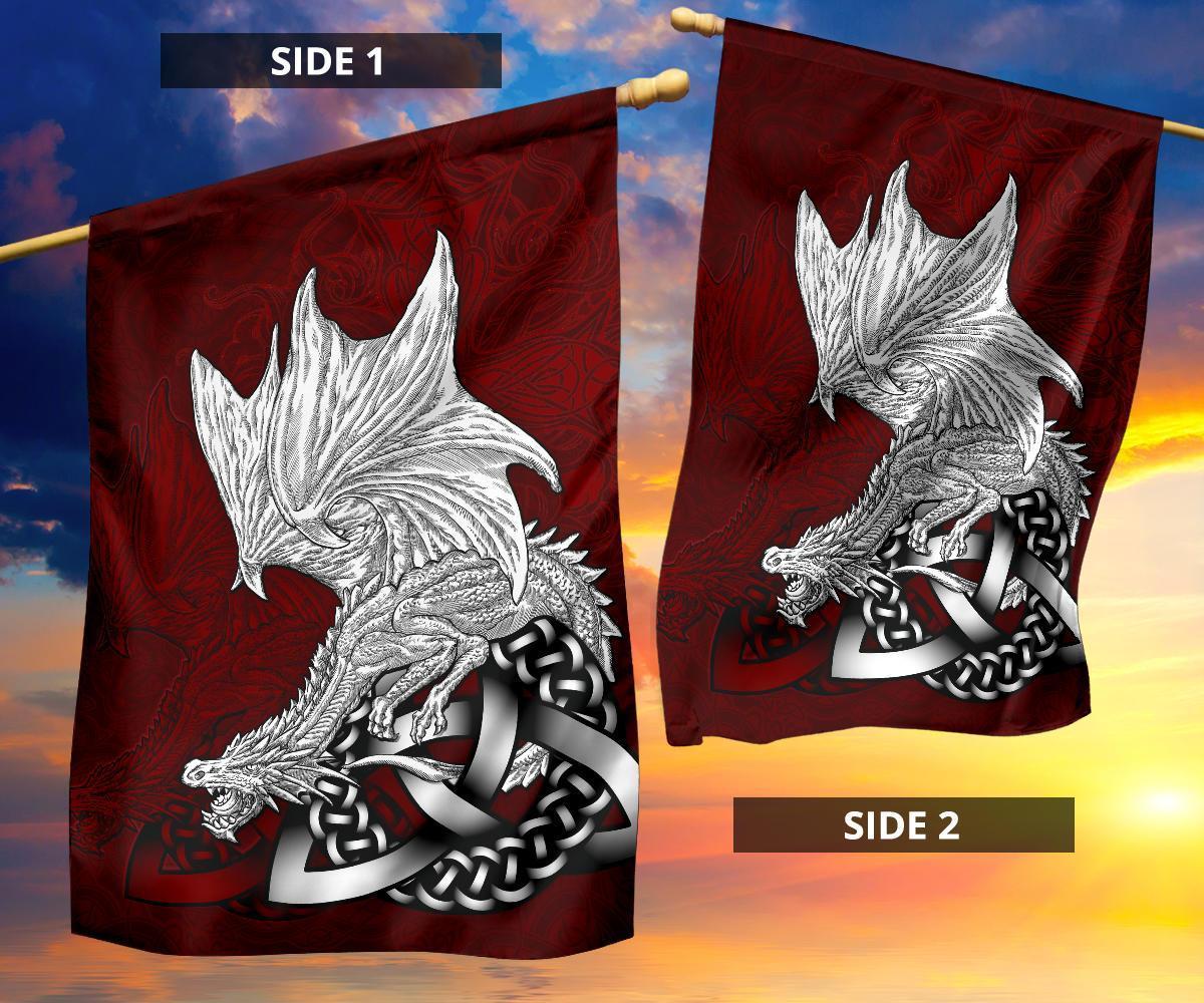 Celtic Flag - Celtic Dragon (Red) - Vibe Hoodie Shop