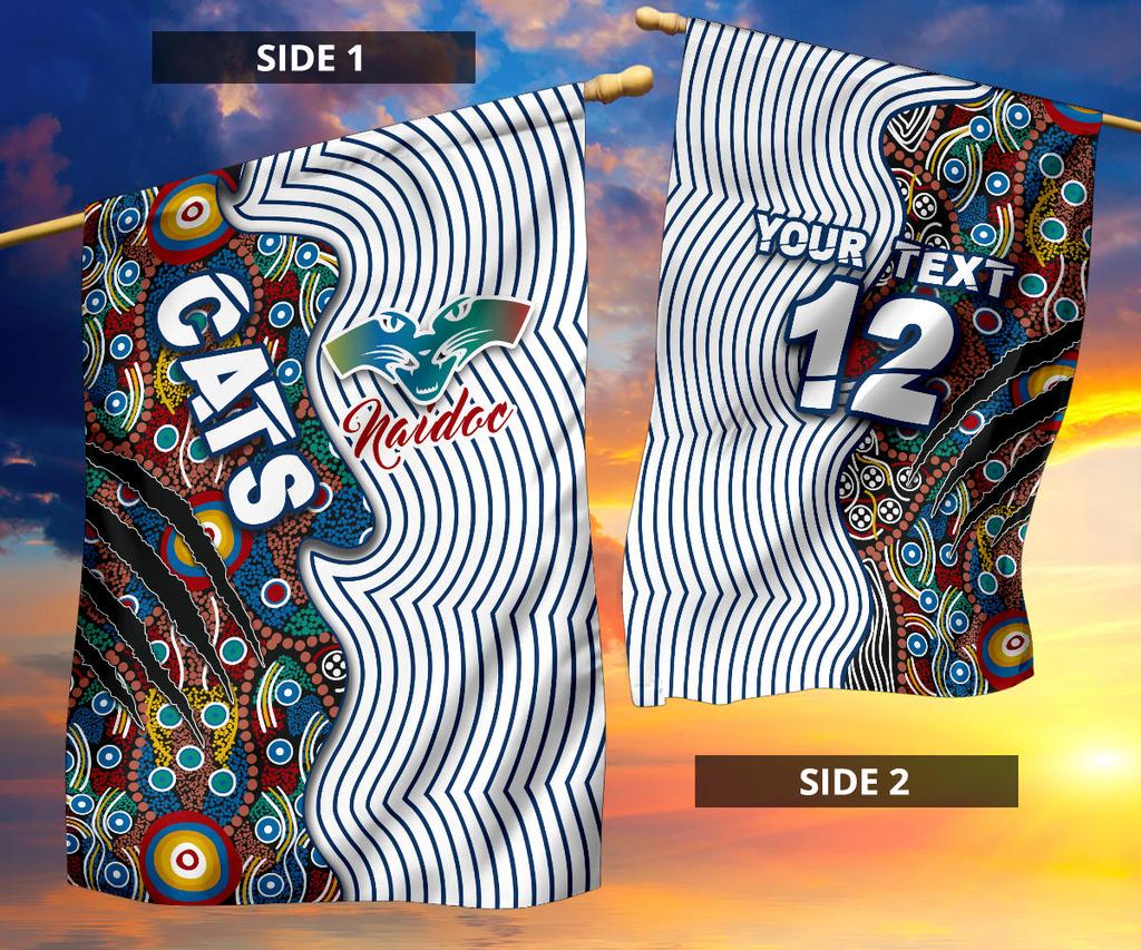 (Custom Personalised) Geelong NAIDOC Week Flag Cats Indigenous Version Special - Vibe Hoodie Shop