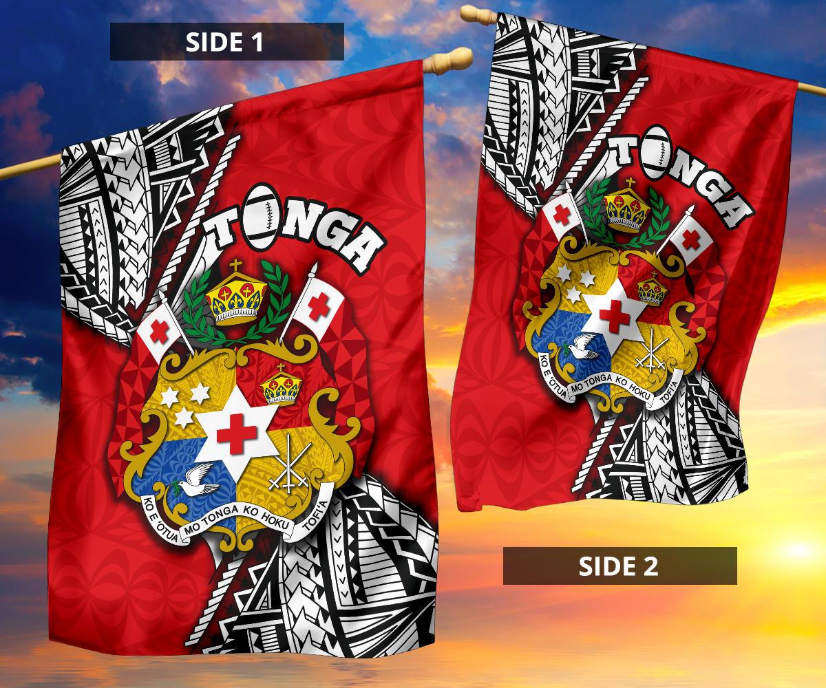 Tonga Rugby Flag Polynesian Style Pinwheel - Vibe Hoodie Shop