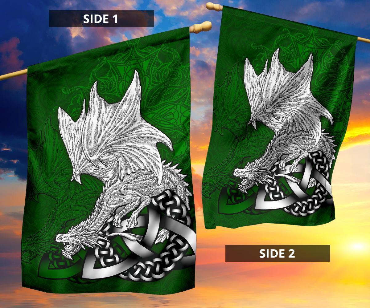 Celtic Flag - Celtic Dragon (Green) - Vibe Hoodie Shop