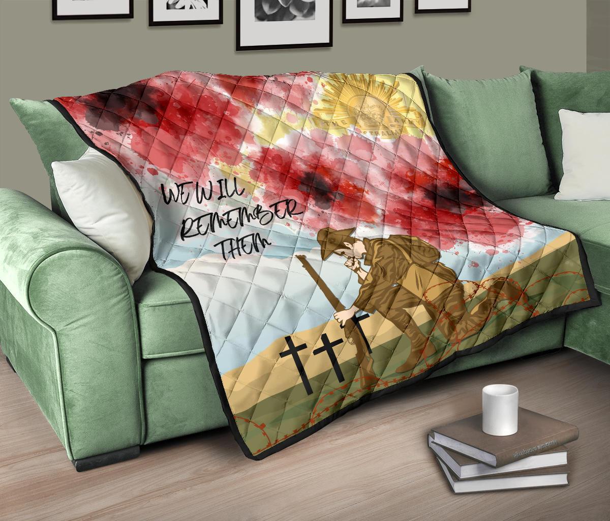 ANZAC Day Premium Quilt - We Will Remember Them - Vibe Hoodie Shop