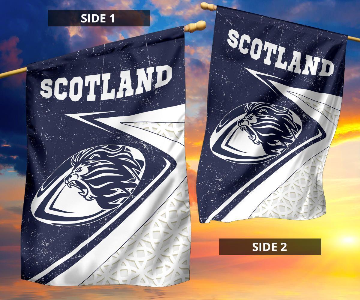 Scotland Rugby Flag - Celtic Scottish Rugby Ball Lion Ver - Vibe Hoodie Shop