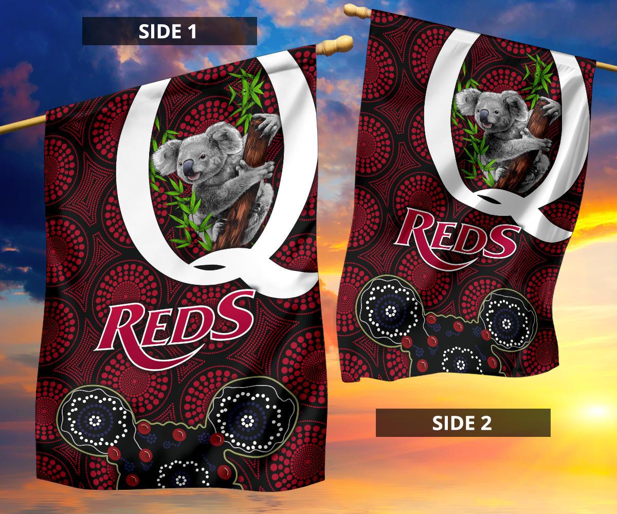 Queensland Flag Reds Rugby - Koala - Vibe Hoodie Shop