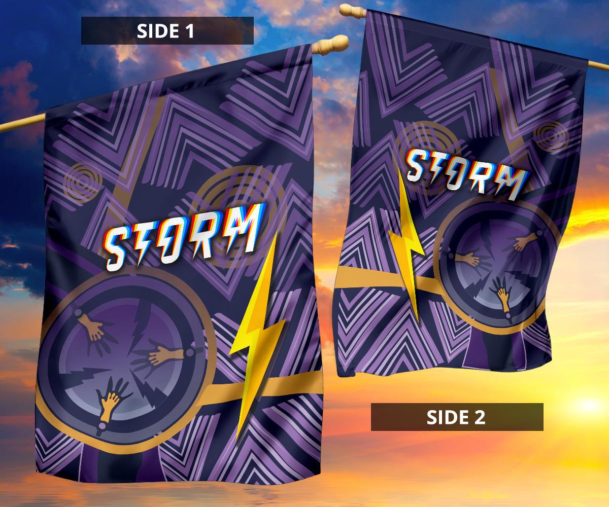 Melbourne Storm Flag Simple Indigenous - Purple - Vibe Hoodie Shop