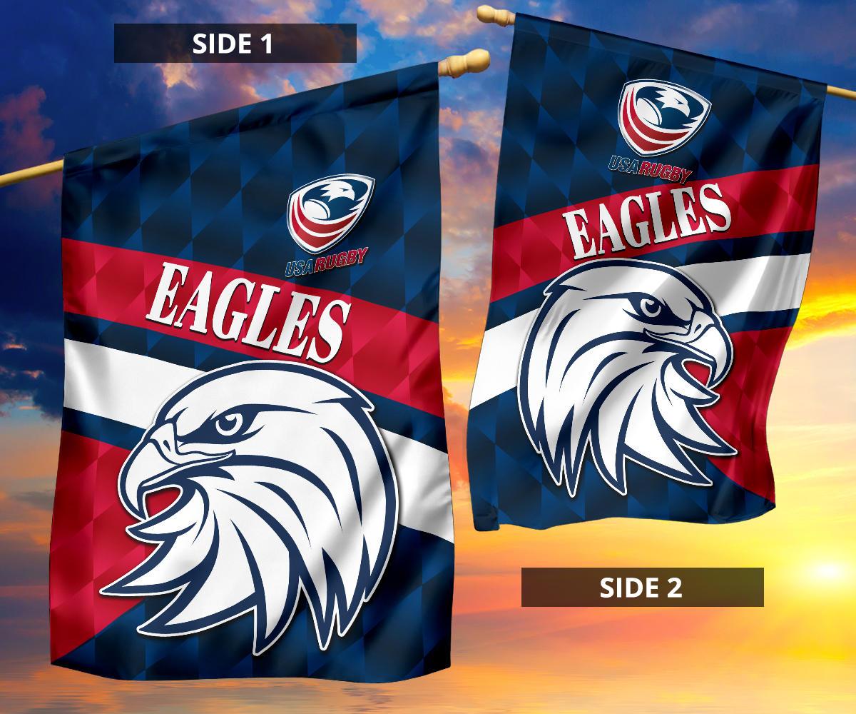 USA Rugby Flag Eagles Sporty Style - Vibe Hoodie Shop