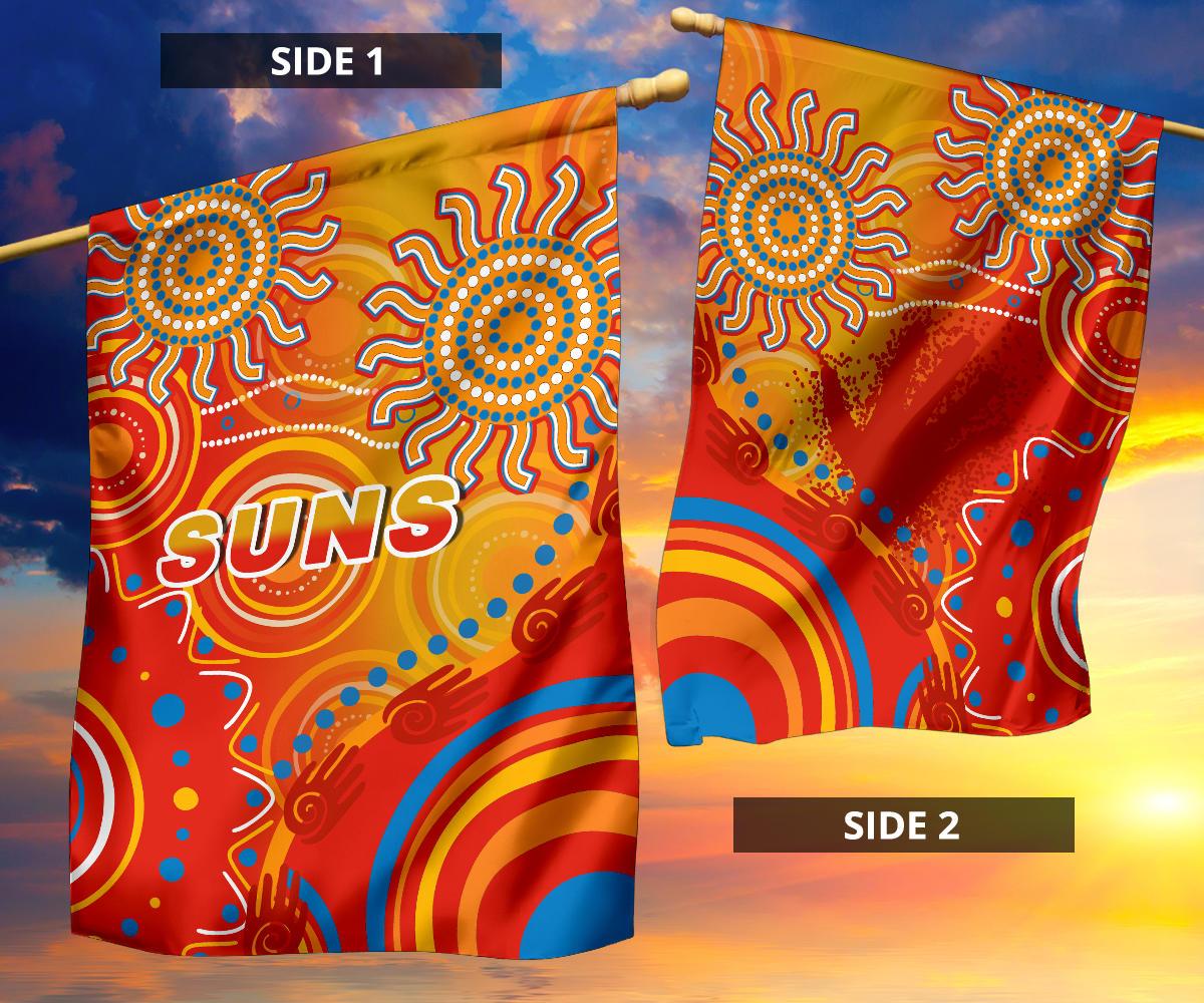 Suns Flag Sun Indigenous Gold Coast - Vibe Hoodie Shop