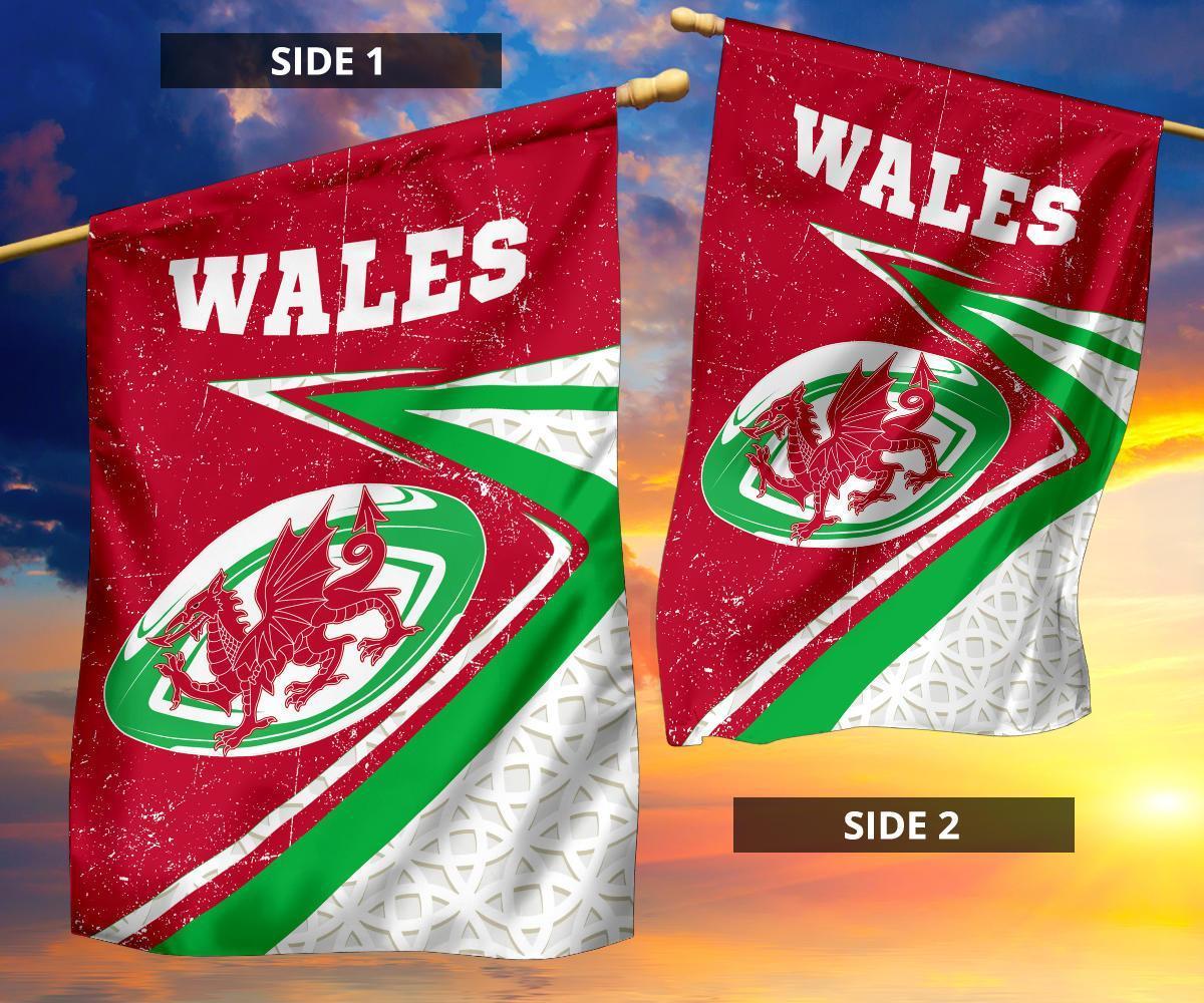 Wales Rugby Flag - Celtic Welsh Rugby Ball - Vibe Hoodie Shop