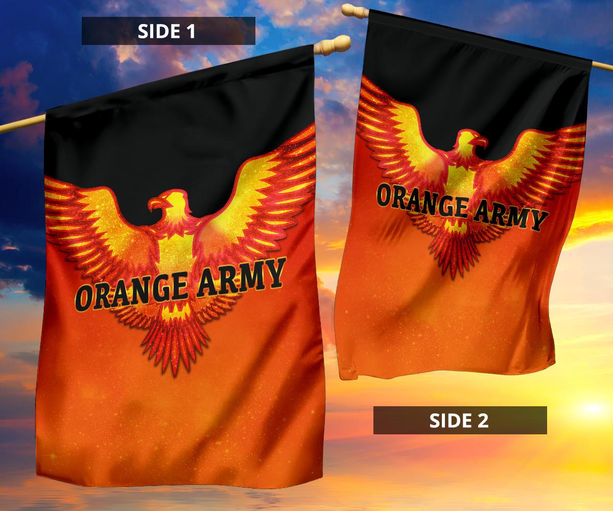 Sunrisers Hyderabad Orange Army Flag Cricket Sporty Style - Vibe Hoodie Shop