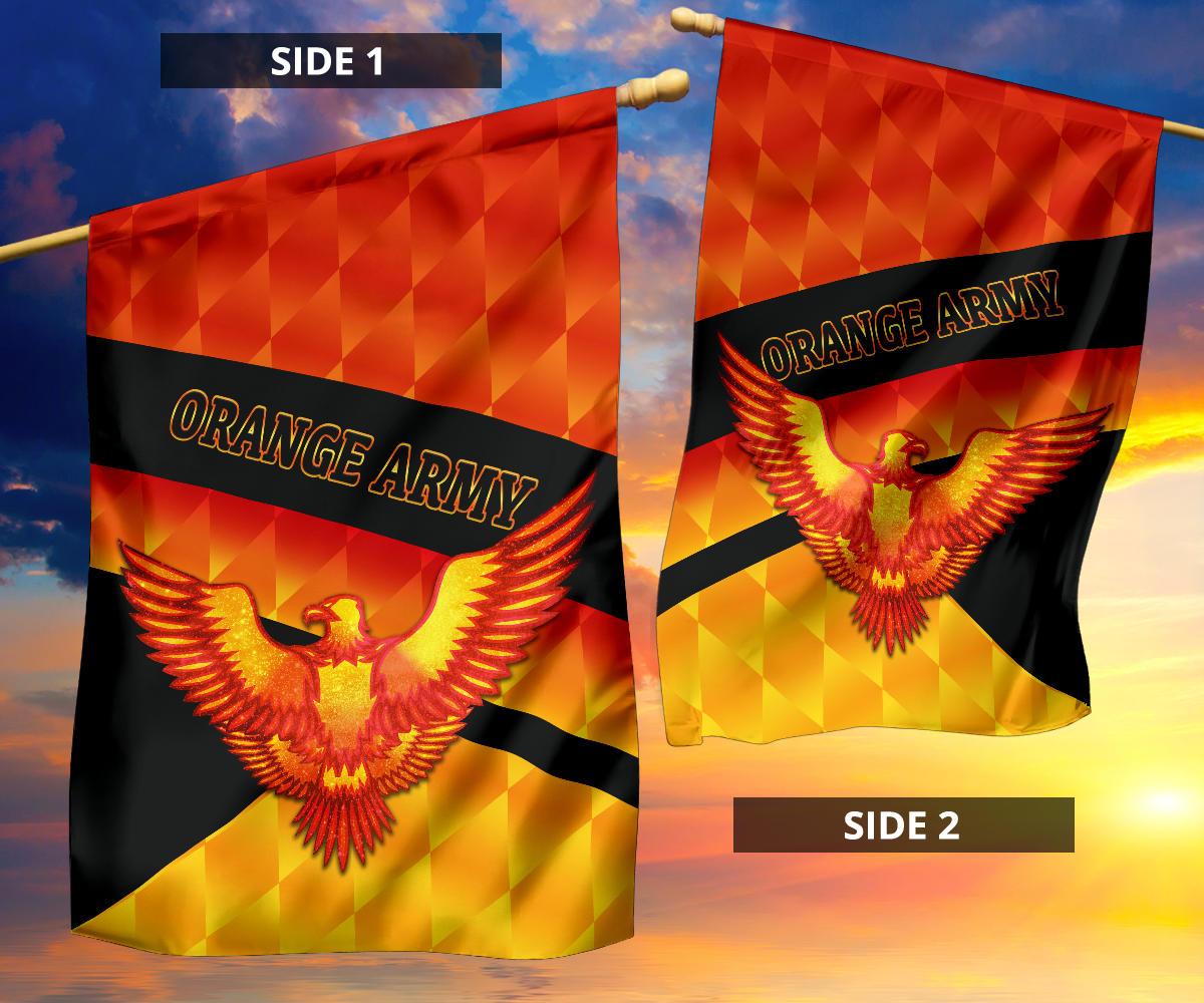 Sunrisers Hyderabad Orange Army Flag Cricket Sporty Style - Vibe Hoodie Shop