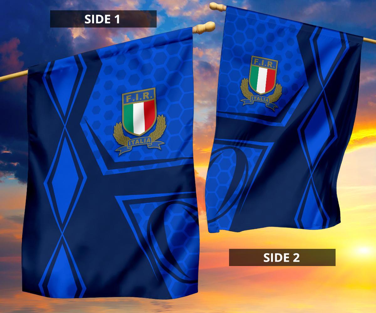 Italy Rugby Flag Gli Azzurri Vibes - Vibe Hoodie Shop