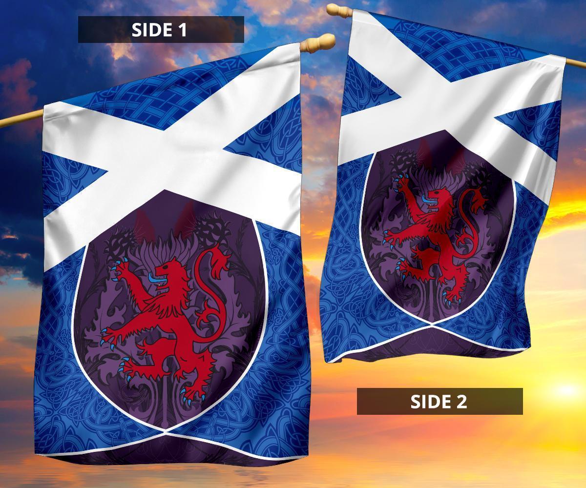 Scotland Celtic Flag - Scottish Lion Thistle Patterns - Vibe Hoodie Shop