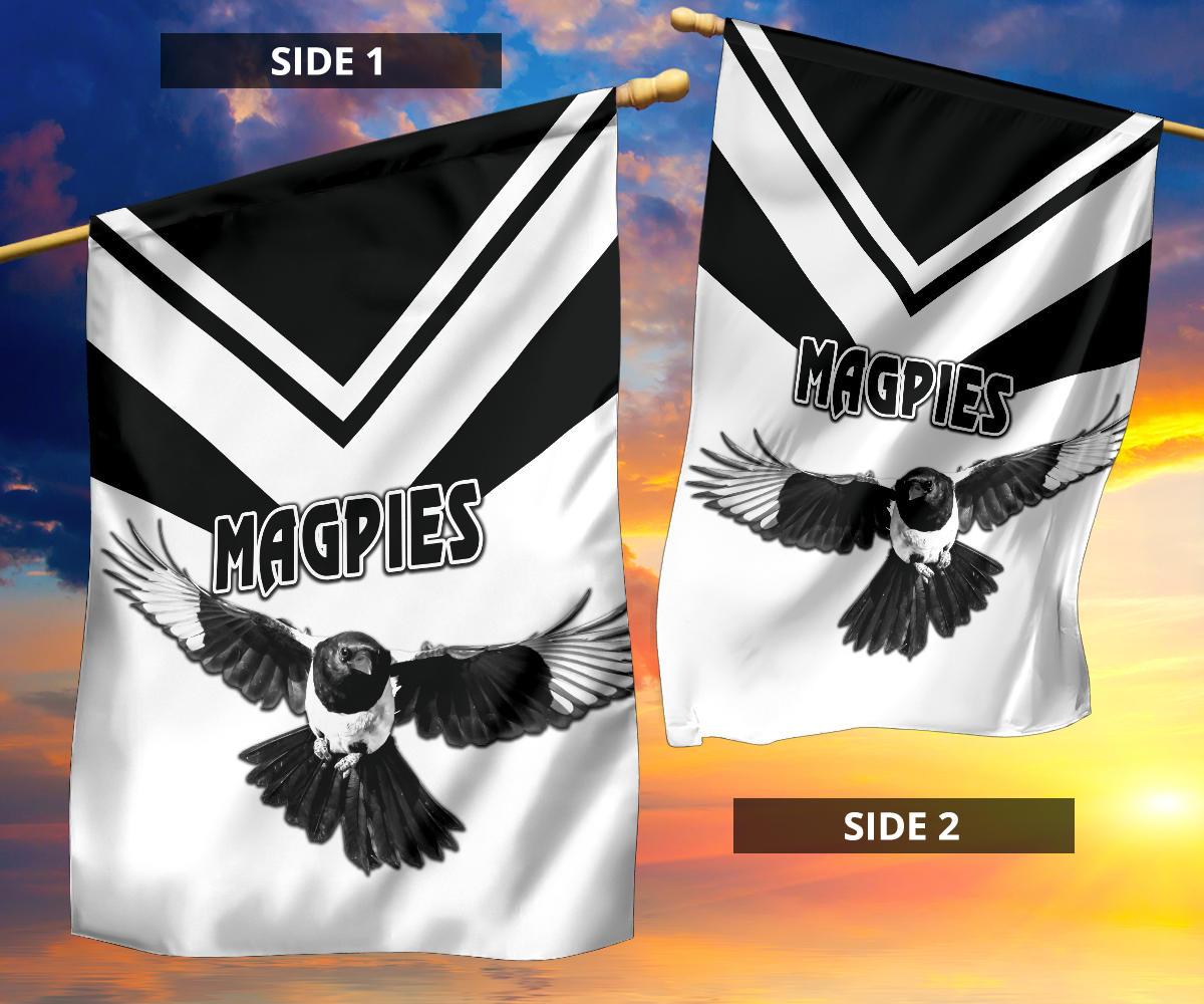 Western Suburbs Magpies Flag Original Style - White - Vibe Hoodie Shop